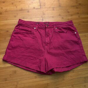 Pink Denim Shorts Size 16